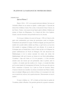 Platon ou la naissance du monde des idees-2-3