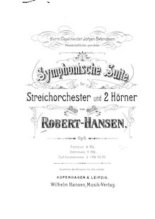 Partition complète, Symphonische , Op.6, Robert-Hansen, Emil