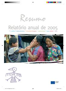 Relatório anual de 2005 sobre a política de desenvolvimento da Comunidade Europeia e a implementação da ajuda externa em 2004