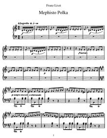 Partition complète (S.217), Mephisto Polka, Liszt, Franz par Franz Liszt