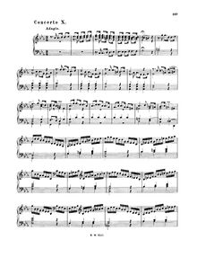Partition , Concerto en C minor, BWV 981, 16 Konzerte nach verschiedenen Meistem