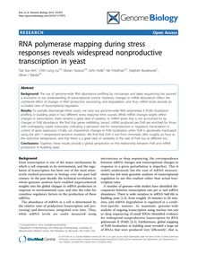 RNA polymerase mapping during stress responses reveals widespread nonproductive transcription in yeast