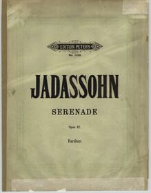Partition Color Covers, Serenade en 4 Canons, Op.42, G major, Jadassohn, Salomon