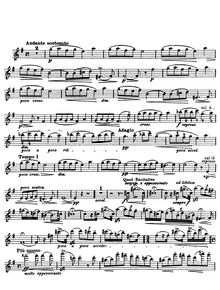 Partition de violon, 4 pièces pour violon et Piano, 4 Skladby