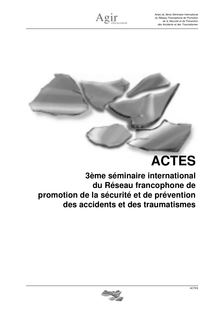 3ème séminaire international du Réseau francophone de promotion de ...
