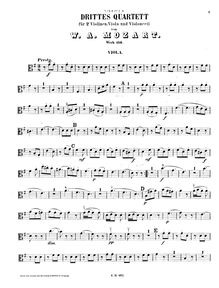 Partition viole de gambe, corde quatuor No.3, Divertimento, G major