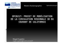 OPCB217: PROJET DE MODÉLISATION DE LA CIRCULATION RÉGIONALE 3D DU