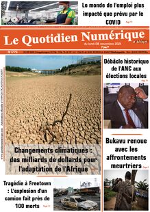 Le Quotidien Numérique d’Afrique n°1776 - du lundi 08 novembre 2021