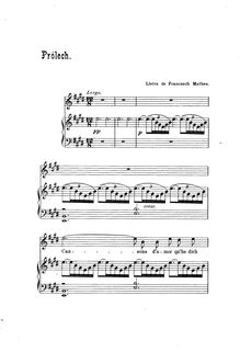 Partition No.1 Prólech, 6 Melodies, Sis Melodies, Alió, Francisco