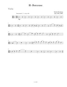 Partition viole de gambe,  No.5 en F major, F major, Rondeau, Michel par Michel Rondeau
