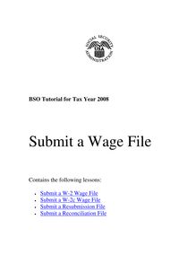 BSO Tutorial for Tax Year 2006