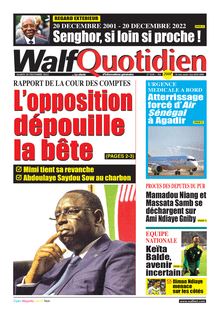 Walf Quotidien N° 9220 - Du mardi 20 décembre 2022