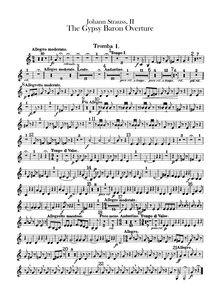 Partition trompette 1, 2 (F), Der Zigeunerbaron, The Gypsy Baron