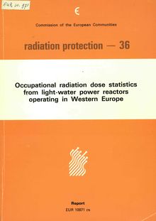 Occupational radiation dose statistics from light-water power reactors operating in Western Europe