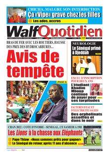 Walf Quotidien N°9241 - Du 14 janvier 2023