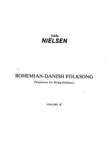 Partition violons II, Bohemian-Danish Folksong, Nielsen, Carl