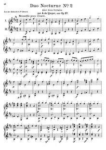Partition No.2, 6 Duo nocturnes, Op.37, Lhoyer, Antoine de