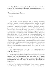 Communicologie clinique