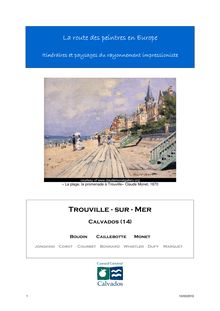 La route des peintres en Europe Trouville - sur - Mer