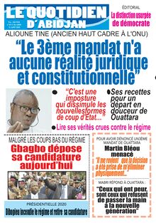 Le Quotidien d’Abidjan n°2915 - du lundi 31 août 2020