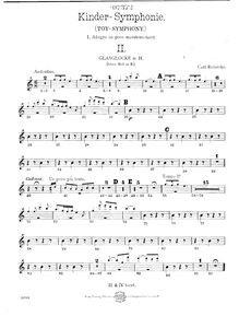 Partition Glass cloche, Kinder-Sinfonie, Op.239, Toy Symphony, Reinecke, Carl