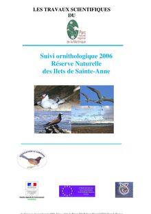 Suivi ornithologique 2006 Réserve Naturelle des Ilets de Sainte-Anne
