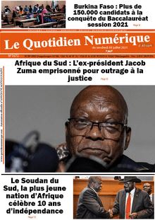Le Quotidien Numérique d’Afrique n°1672 - du Vendredi 09 juillet 2021