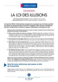 Loi Macron : la loi des illusions