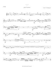 Partition violoncelle,  ...  pour corde quatuor, Quasi una Fuga
