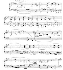 Partition complète, Nocturne No.7 en C sharp minor, Op.74, Fauré, Gabriel
