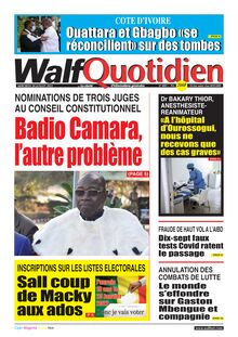 Walf Quotidien n°8801 - du Mercredi 28 juillet 2021