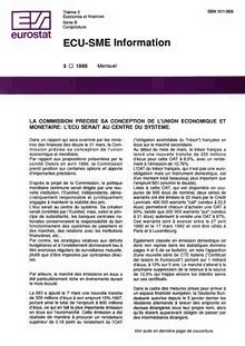 ECU-SME Information. 3 1990 Mensuel