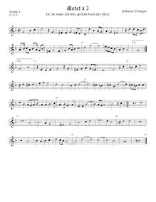 Partition viole de gambe aigue 1, Motets, Crüger, Johann par Johann Crüger
