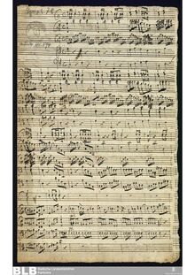 Partition complète, Sinfonia en D major, MWV 7.112, D major, Molter, Johann Melchior