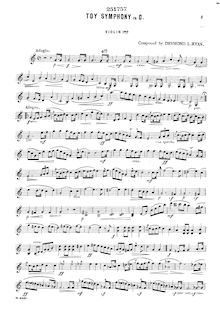 Partition violons I, A New Toy Symphony, C major, Ryan, Desmond Lumley