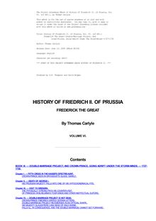 History of Friedrich II of Prussia — Volume 06