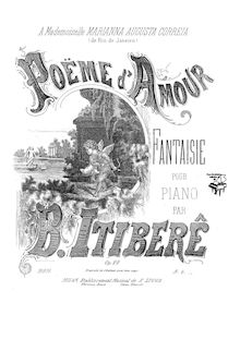 Partition Complete partition de piano, Poème d amour, Op.22, Itiberê, Brasílio