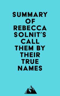 Summary of Rebecca Solnit s Call Them by Their True Names