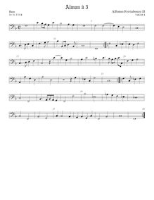 Partition viole de basse, Alman, Ferrabosco Jr., Alfonso