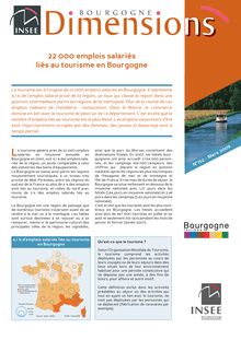 22 000 emplois salariés liés au tourisme en Bourgogne