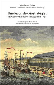 Une Leçon de géostratégie : les Observations sur la Russie en 1761