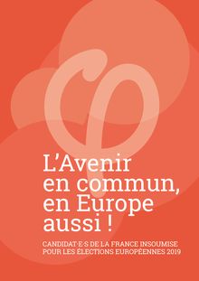 Liste La France insoumise - Européennes 2019