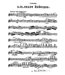 Partition No.2 Chant élégique - partition de violon, 2 Morceaux de Salon