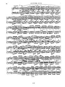 Partition  4 (Etudes 14-17), Etudes, Six Suites d Etudes pour le Piano Forte