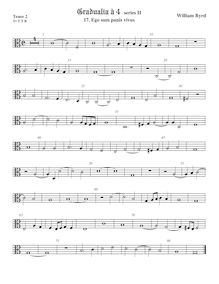 Partition ténor viole de gambe 2, alto clef, Gradualia II, Gradualia: seu cantionum sacrarum, liber secundus
