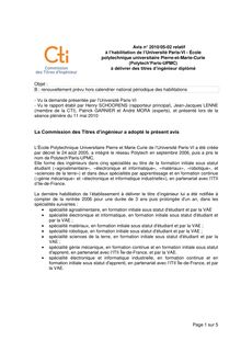 COMMISSION DES TITRES D INGENIEUR