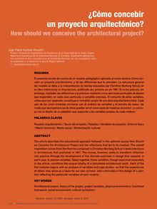¿Cómo concebir un proyecto arquitectónico?