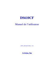 Notice Scanner Avision  DS610CF