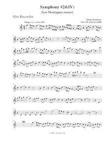 Partition aigu enregistrement , Symphony No.24, C major, Rondeau, Michel par Michel Rondeau
