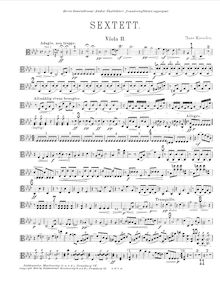 Partition viole de gambe 2, violoncelle 1, violoncelle 2, Sextet en F minor pour 2 violons, 2 altos, 2 violoncelles